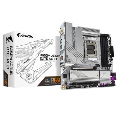 Gigabyte B650M AORUS ELITE AX ICE Ddr5 Motherboard B650M AORUS ELITE AX ICE