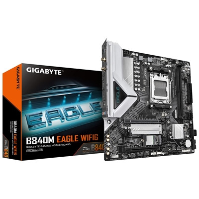 Gigabyte B840M EAGLE WIFI6 Amd Am5 Socket Motherboard Micro-Atx 2X Ddr5 Slots 2X B840M EAGLE WIFI6