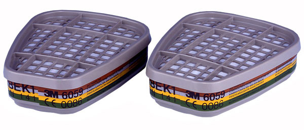 3M 6059 Abek1 Respirator Filter White 3M6059