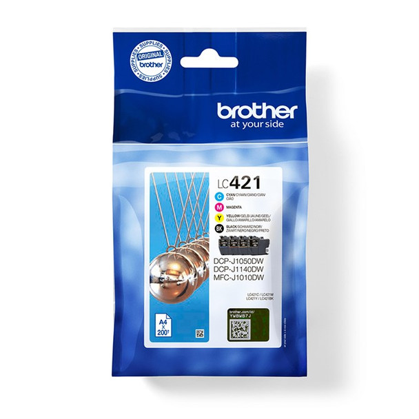 Brother LC-421VAL PagePack 4 pcs Original Standard Yield Black Cyan Magenta Yell LC421VAL