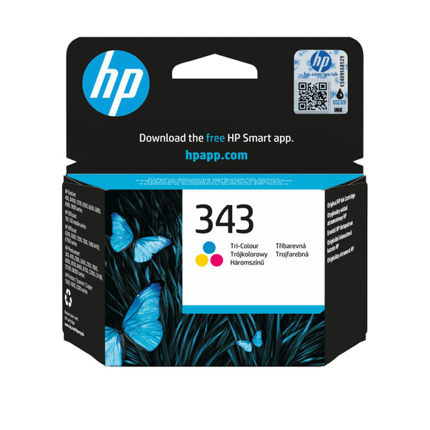 HP C8766EE#241 343 Tri-Color Original Ink C8766EE#241