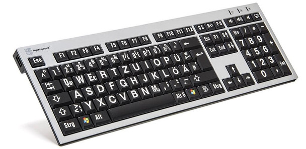 Logickeyboard LKB-LPRNTWB-AJPU-DE Xlprint Keyboard Office Usb LKB-LPRNTWB-AJPU-DE