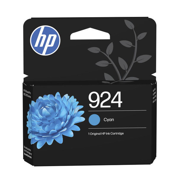HP 4K0U3NE#30B 924 Cyan Original Ink 4K0U3NE#30B