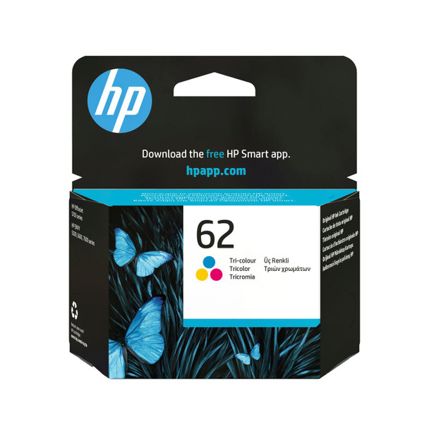 HP C2P06AE#30N 62 Tri-Color Original Ink C2P06AE#30N