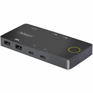 Startech Kvm Switchbox 2 ComputerS 1 Local UserS 4K 4096 X 2160 6 X Usb Usb 2.0 C2-H46-UC2-PD-KVM