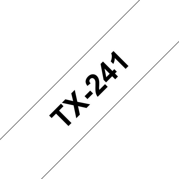 Brother TX241 18mm 15m Black/white/Laminerad TX241