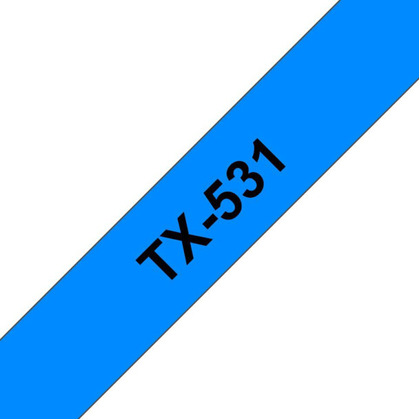 Brother TX531 Gloss Laminat 12mm. Black/Blue TX531