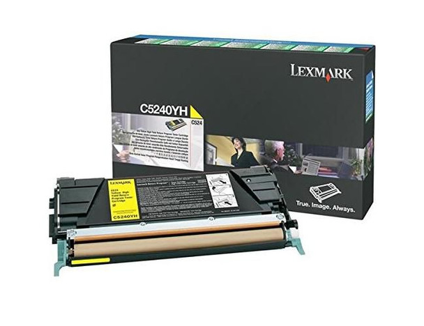 Lexmark C5240YH Yellow Return Program Print C5240YH