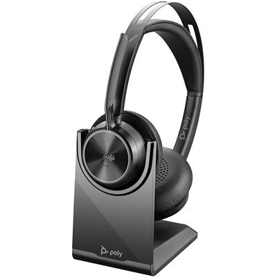 Poly Voyager Focus 2 Headset With Charging Stand Microsoft Teams Edition 9T9J6AA#AC3