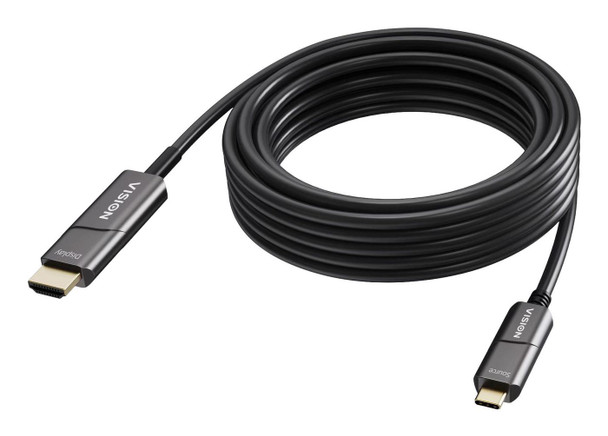 Vision TC 10MUSBCHDMI+/BL Video Cable Adapter 10 M Usb TC 10MUSBCHDMI+/BL