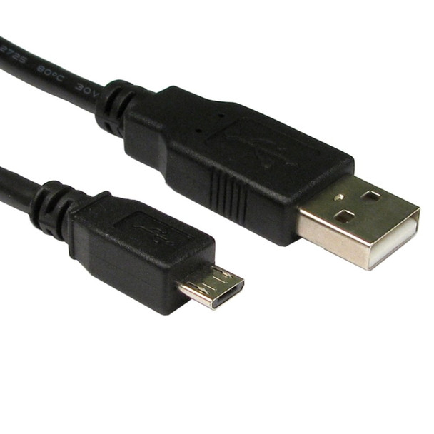 Cables Direct 5m USB2.0 Type A M to Micro B M Cable - Black CDL-160-5M