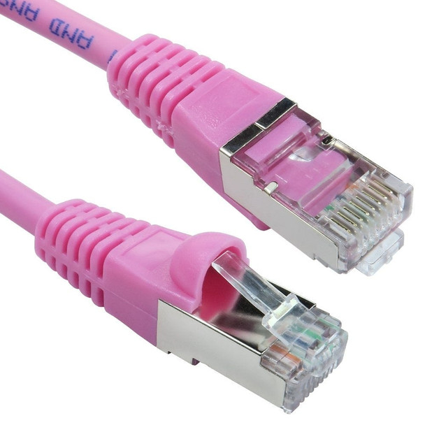 Cables Direct 5m Cat6A Patch Cable - Pink ART-105P