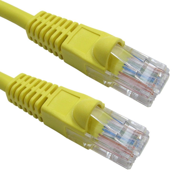 Cables Direct 1m Snagless Cat5e LSZH Patch Cable - Yellow B5LZ-201Y
