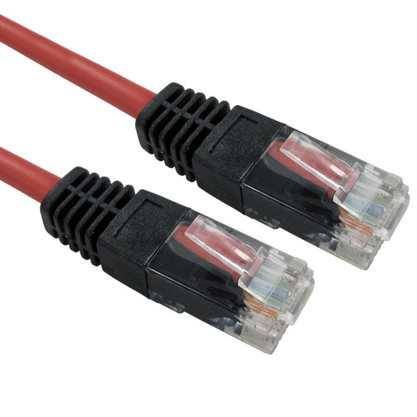 Cables Direct 10m Red Cat5e Crossover Patch Cable - 26AWG XXURT-610R