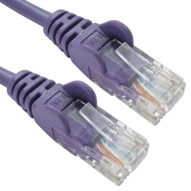 Cables Direct 0.25m Economy 10/100 Networking Cable - Violet 99TRT-600-HV