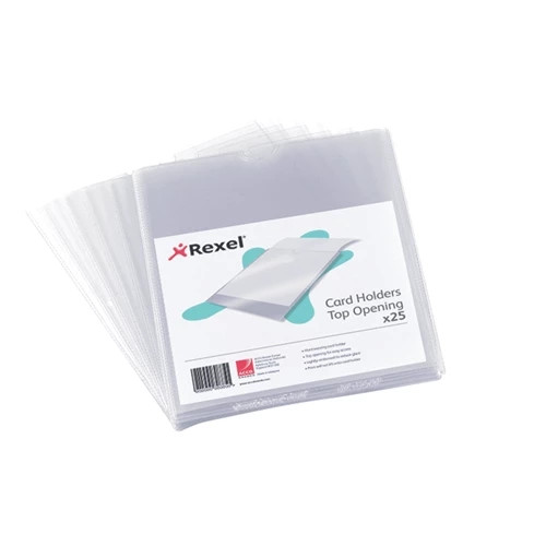 Nyrex Card Holders 152x102mm Clear 25 12030 12030