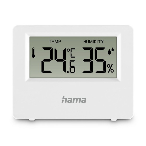 Hama Ebro Thermometer and Hygrometer Digital for Indoors or Outdoors white 00222222