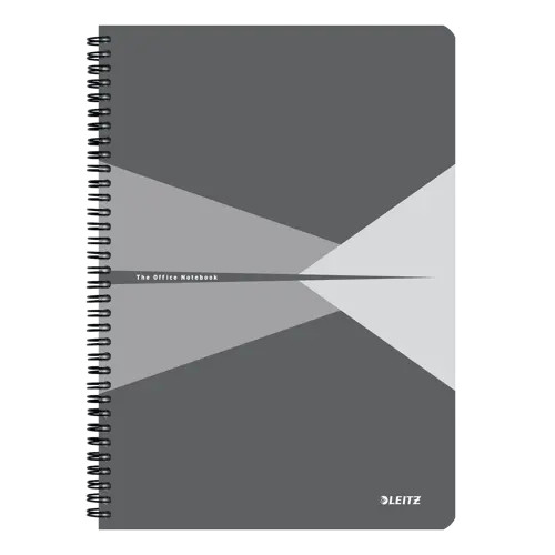 Leitz Office Notebook A4 squared wirebound with cardboard cover 46471085 46471085