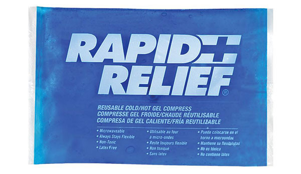 Rapid Relief Reusable Hot/Cold Gel Compress 4"X 6" Blue Size 6" RA12246