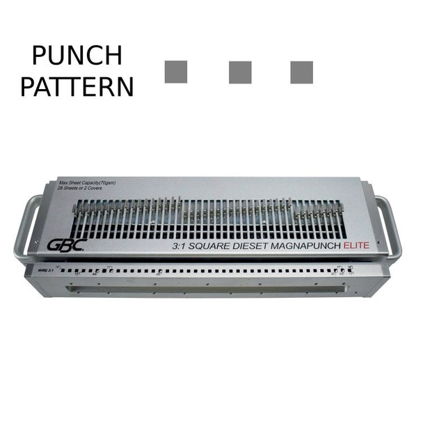 GBC 4410048 Interchangeable 3:1 Square Wire Die Set 4410048