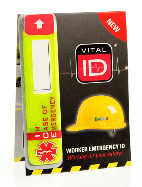 Vital Id Emergency Id Data Window Ice Tag Saturn Yellow WSID02