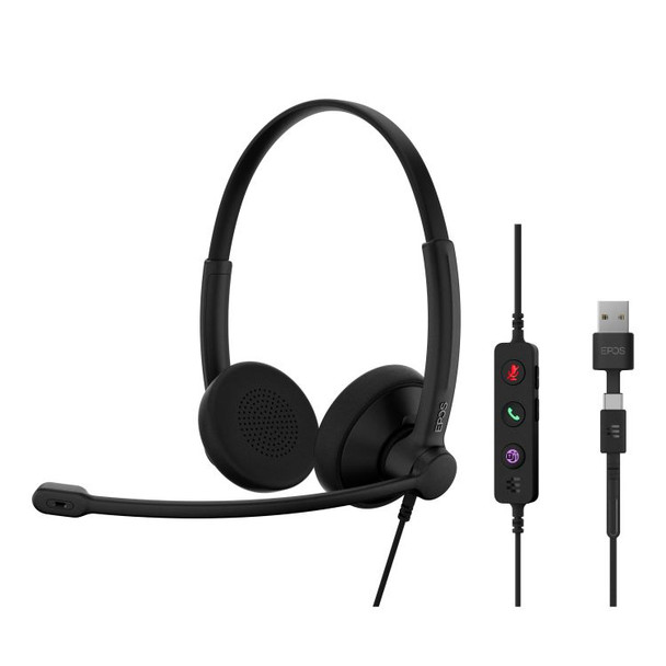 EPOS Impact 100 MS Stereo USB-C+A Headset IMPACT100MSSTEREO