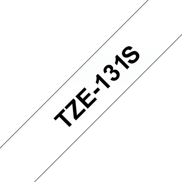 Brother TZE131S label-making tape Black on transparent TZe TZE131S