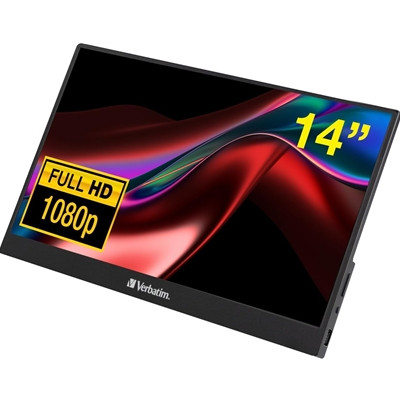 Verbatim 49591 Portable 14" Fhd Touch Monitor Alu 49591