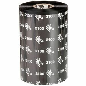 Zebra 2100 Wax. Ribbon Length: 450 M Ribbon Width: 11 Cm Product Colour: Black 02100BK11045