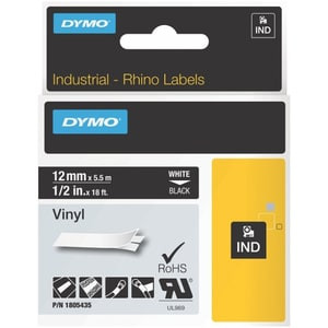 Dymo Ind Permanent Polyester Black On White Multicolour Polyester40 150 ??C Ul 9 1805442