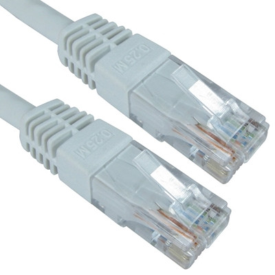 Rj45 M To Rj45 M Cat6 0.25M White Oem Moulded Boot Copper Utp Network Cable ERT-600-HW