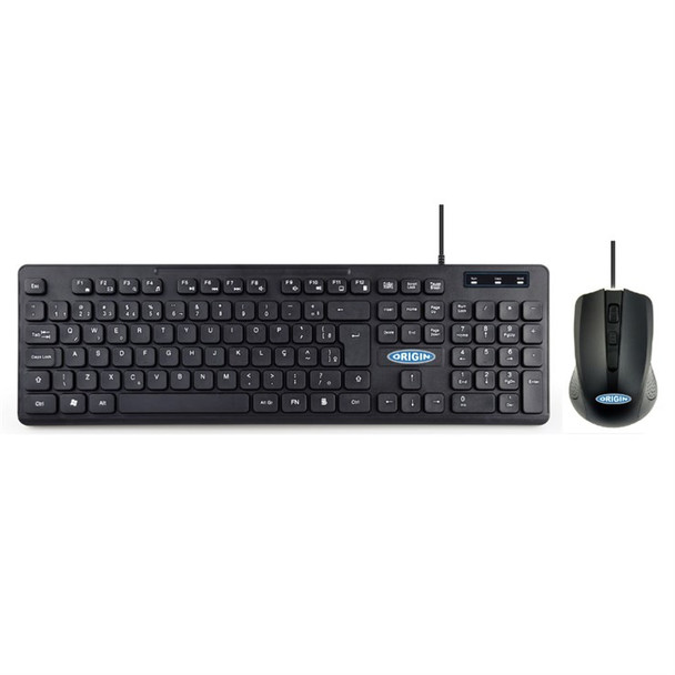Origin Storage CKU350-OS keyboard Mouse included Home/Office USB QWERTY Englis CKU350UK-OS