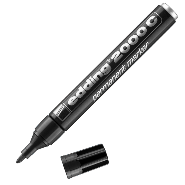 edding 2000C Permanent Marker Black Box of 10 EDD2000C001