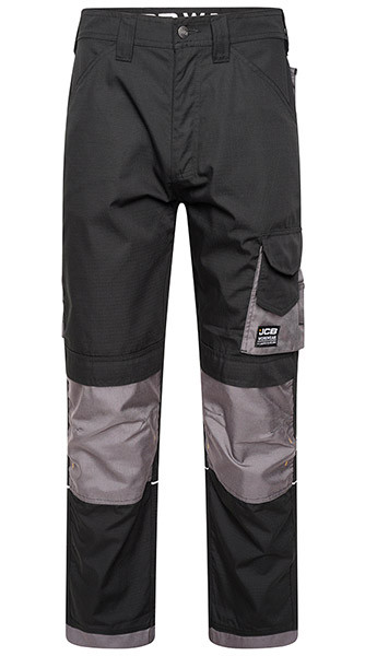Jcb Workwear Trade Rip Stop Trousers Black/Grey Size 40 D+II-40