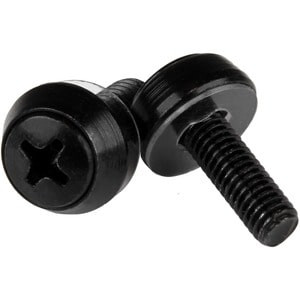 Startech M5 X 12Mm Screws 100 Pack Black M5 Mounting Screws for Server Rack & Ca CABSCREWSM5B