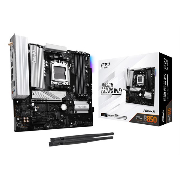 Asrock B850M PRO RS WIFI AMD B850 Socket AM5 Micro ATX B850M PRO RS WIFI