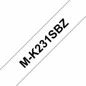 Brother MK231SBZ. Label Colour: Black On White Tape Type: M Product Colour: Blac MK231SBZ