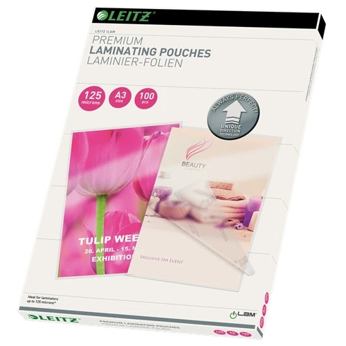 Leitz iLAM Premium Laminating Pouches with UDT A3 125 microns 74880000 74880000