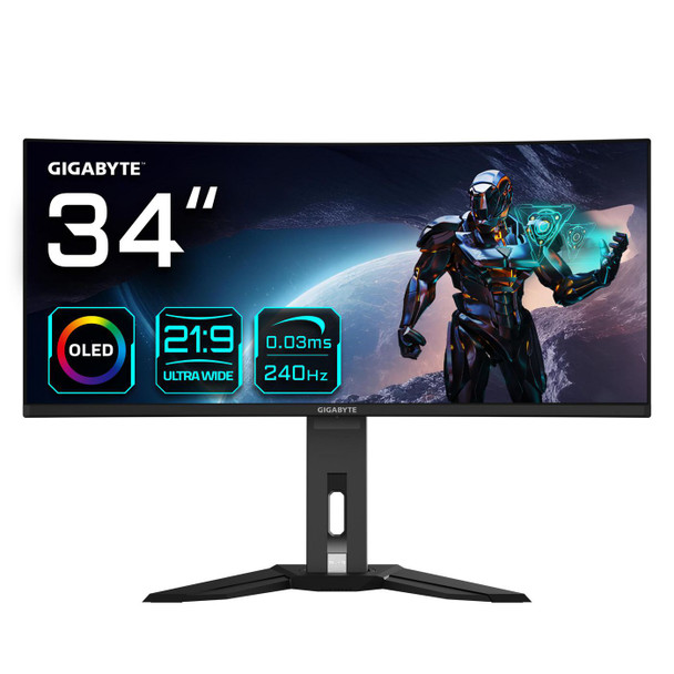 Gigabyte MO34WQC2 EK1 Mo34Wqc2 34" Oled Wqhd MO34WQC2 EK1