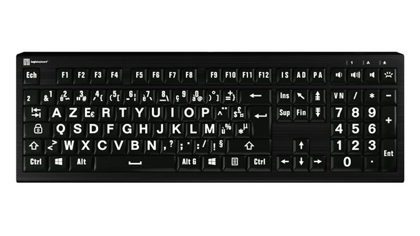 Logickeyboard LKB-LPWB-A2PC-FR Keyboard Universal Usb Azerty LKB-LPWB-A2PC-FR