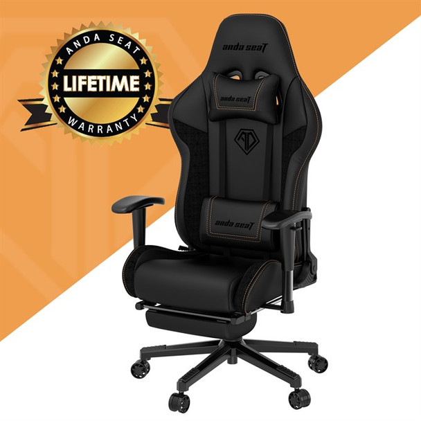 Anda Seat Jungle 2 PC gaming chair Upholstered padded seat Black Yellow AD5T-03-B-PVF