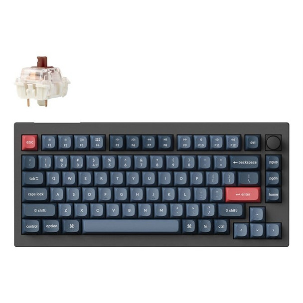 Keychron V1 Max keyboard Universal USB + RF Wireless + Bluetooth QWERTY  Engli V1M-D3-UK