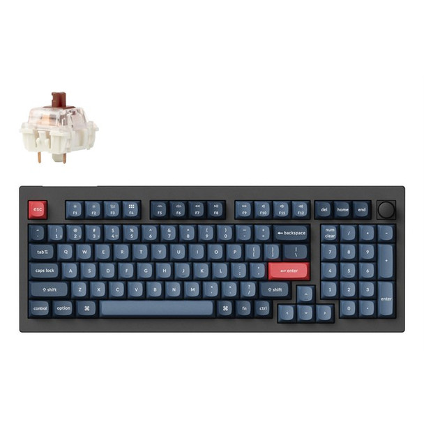 Keychron V5 Max keyboard Universal USB + RF Wireless + Bluetooth QWERTY  Engli V5M-D3-UK