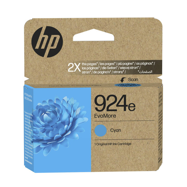 HP 4K0U7NE#LS1 924E Evomore Cyan Original 4K0U7NE#LS1