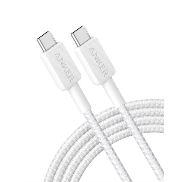 Anker Braided USB-A to USB-C Charging Cable 1.8 M White A81H6H21