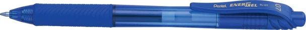 Pentel Energel X 12 Pack Blue Gel Retractable Rollerball 0.7mm Tip BL107CX