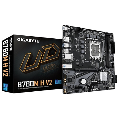 Gigabyte B760M H V2 Intel 1700 Socket Motherboard Micro-Atx 2X Ddr5 Slots 1X M.2 B760M H V2