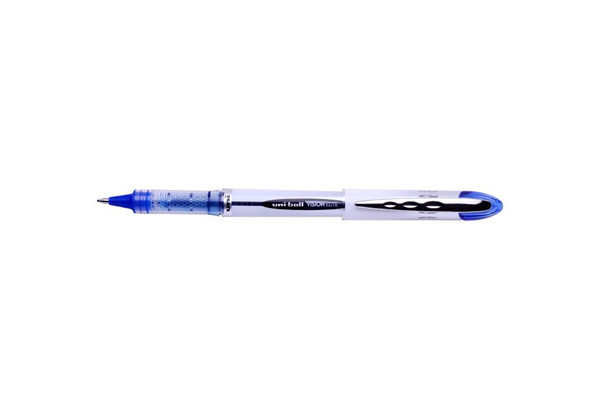 uni-ball Vision Elite 12 Pack Blue 0.8mm Med Nib Rollerball Airplane Safe 707547000