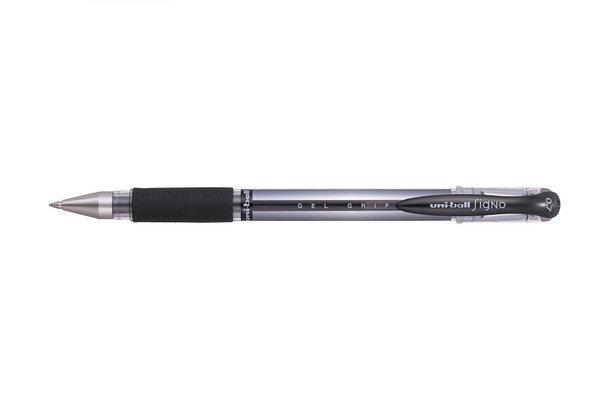 uni-ball Signo 12 Pack Black Gel Grip Rollerball Pen 0.7mm Medium Nib 751081000
