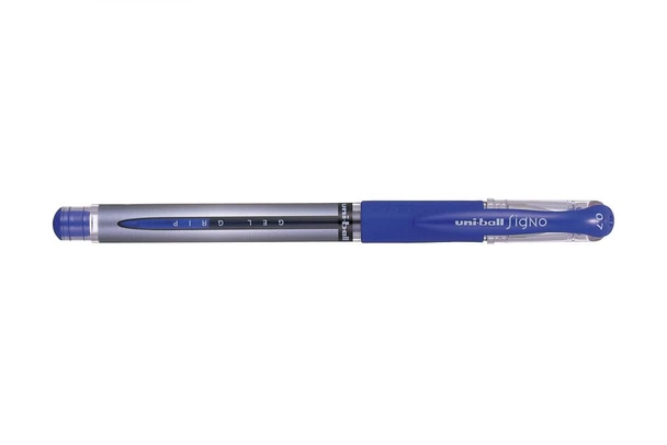 uni-ball Signo 12 Pack Blue Gel Grip Rollerball Pen 0.7mm Medium Nib 751099000